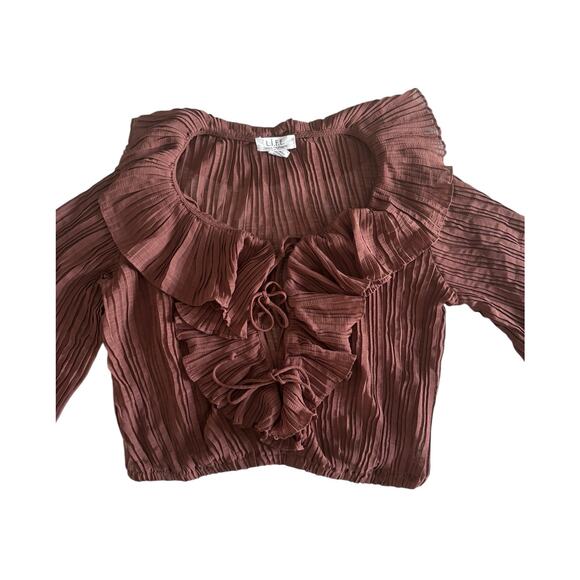 L.I.F.E LOVE IS FOR ETERNITY BILLOWY BOHO BLOUSE SIZE LARGE NWOT - Picture 2 of 7